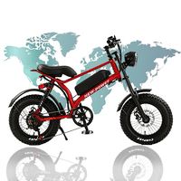 4cm gros pneu vélo électrique 7 vitesses électrique tout-terrain neige vélo batterie au Lithium neige électrique VTT double freins à disque