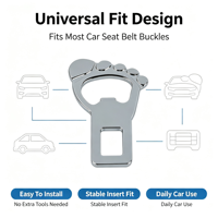 Clip de ceinture de sécurité universel pour voiture, forme de pied, attache de boucle de ceinture de sécurité, accessoires de voiture