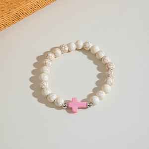 Мужской браслет с крестом, 8 мм - Product Image 5