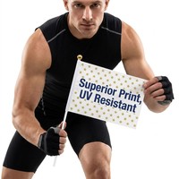 Drapeaux à bâtonnets personnalisés en gros pour la grande ouverture, en polyester durable, impression numérique couleur, résistants à la décoloration
