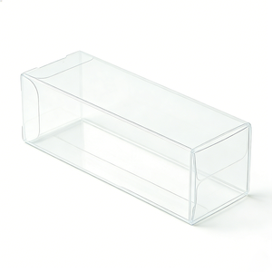 Boîte d'emballage rectangulaire en PVC transparent recyclable sur mesure, impression dorée, qualité alimentaire, pour cadeaux, artisanat, gâteaux, <span class=keywords><strong>poudre</strong></span> <span class=keywords><strong>libre</strong></span> - Product Image 2