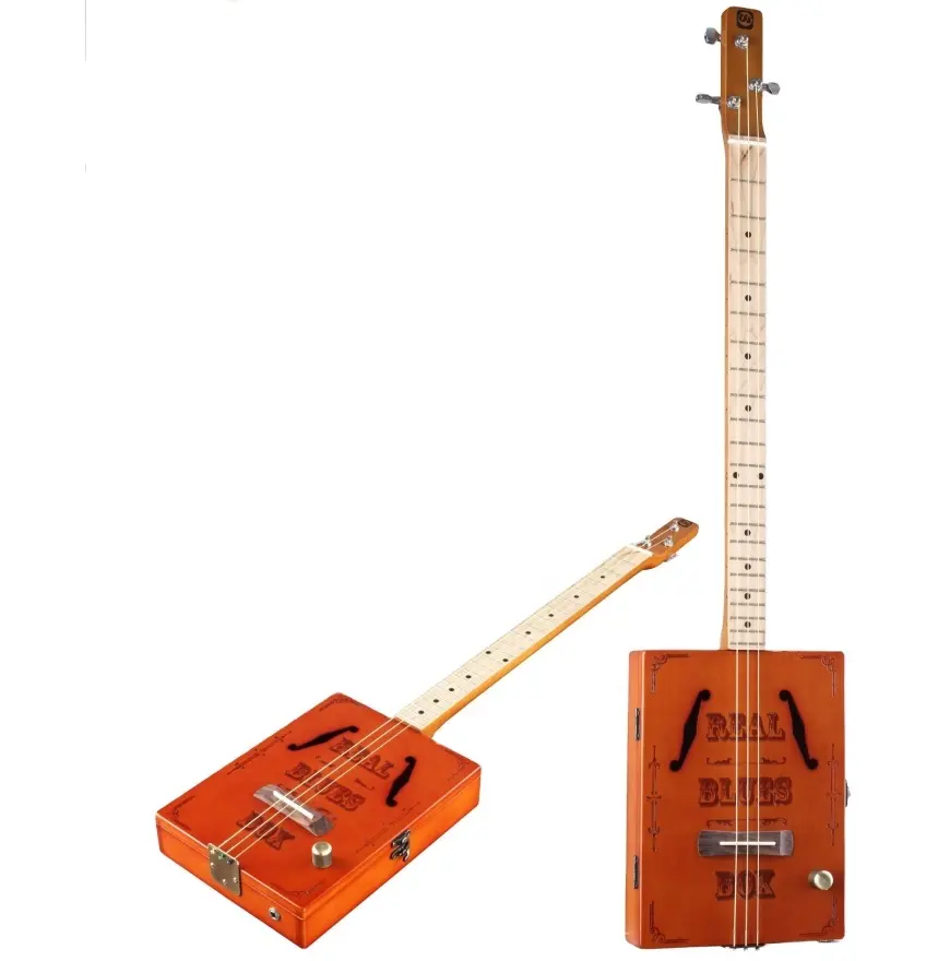 Уолтер Новое поступление 3 Строка Электрический Blues крестовый ящик гитары коробка для сигар гитары