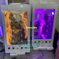 Equipo de Terapia Sensorial para Autismo, Panel de Pared de Burbujas para Sala Sensorial Visual, Panel de Luz LED Interactivo con Cambio de Color para Entrenamiento