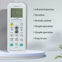 Control Remoto Universal para Aire Acondicionado K-1028E, Compatible con Haier, Hitachi, Panasonic, LG, Control Remoto para Aire Acondicionado 1000 en 1