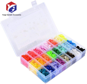 Usine Ventes Chaudes 360 Ensembles En Plastique <span class=keywords><strong>Snap</strong></span> Boutons Pinces Boîte Sans Couture T5 Snaps Avec Organisateur Mallette De Rangement pour Bavoirs Couches Artisanat - Product Image 2