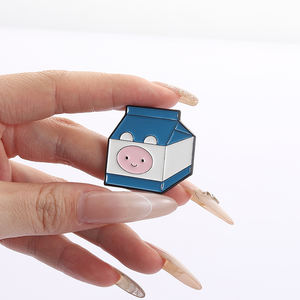 Sevimli macera animasyon emaye pimleri karikatür süt dondurma Pizza gıda broşlar Metal yaka rozetleri takı hediye arkadaşlar çocuklar için - Product Image 4
