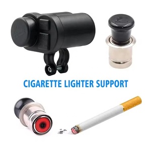 Chargeur <span class=keywords><strong>USB</strong></span> étanche 12V à deux ports pour motos avec <span class=keywords><strong>prise</strong></span> allume-cigare - Product Image 2