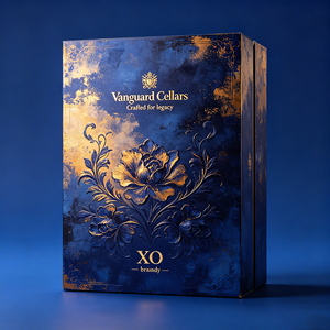 Boîte d'emballage personnalisée haute résistance, boîte de collection robuste pour bouteille de Cognac XO et pack d'approvisionnement de spiritueux - Product Image 4