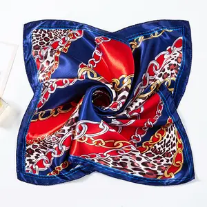 Supplier Wholesale Price Ladies Silk Scarf Custom Printing Design And Logo Head Scarf