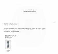 Léger Viscose Double Crêpe Denim Transfert Impression Coupe En Trois Dimensions À Lacets Robe Transparente Longues Dames Robes