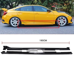 Welta Wholesale ABS+PP Body kit Auto side skirt Auto Parts PP Material Side Skirts Body Kit for Honda Civic 10th FC 2016-2019 - Product Image 1