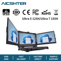 Ordinateur portable robuste à triple écran IP65, 17,3 pouces, ordinateur portable industriel RTX 5060 8 Go, OEM ODM, logo personnalisé, ordinateur portable