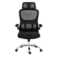 Chaise de bureau ergonomique moderne avec support OEM/ODM, soutien lombaire réglable et appui-tête, idéale pour le personnel de bureau et l'usage domestique