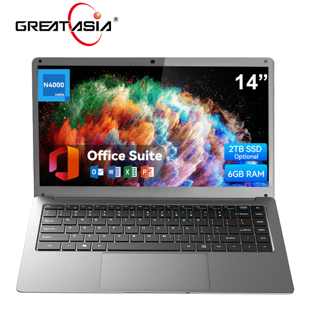 New Cheap Laptop Notebook 14 Inch Super Thin Wins 10/11 Laptops Support N4000 CPU Level Student and Education Laptops