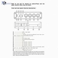 504C 200W BT USB Stereo Araba Amplifikatörü Güçlü 4*50W Ev Sineması Amplifikatör Sistemi 4 Kanal Mini AMP 110V/220V