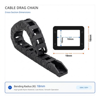 Chaîne de guidage de câbles en nylon PA66 100% Yodel Plastic 10*10 pour Ender 3