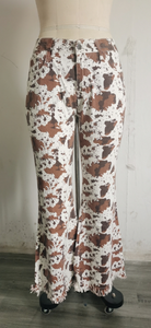 2026 Groothandel Western Style Dames Jeans met Koeienprint, Flare Skinny, Ademend Denim, met Kwastjes - Product Image 4