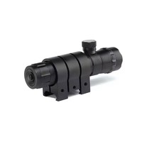 Kit de pointeur laser vert tactique portable avec support et interrupteur à pression à distance, outil d'alignement de visée laser de chasse réglable