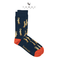 Chaussettes pour hommes en mélange de bambou et de polyester à motifs de dessins animés, respirantes, antibactériennes, absorbant la transpiration, pour usage sportif