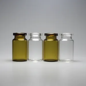 6毫升透明琥珀色硼硅酸盐玻璃小瓶用于医疗注射