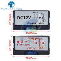 TZT T3230 DC 12V 24V AC 110-220V Module de relais de temporisation avec affichage numérique LED rouge/bleu Commutateur de commande de synchronisation réglable