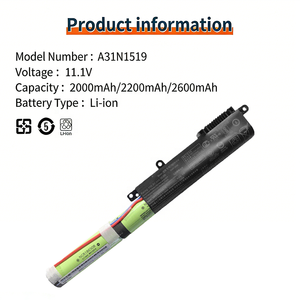 Batterie d'ordinateur portable de qualité supérieure, usine A31N1519 pour ordinateur portable ASUS R540L <span class=keywords><strong>X540L</strong></span>/LA X540S C F540U FL5700u 11.1V 36WH - Product Image 2