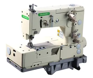 single or double needle flat-bed double chain stitch picotting sewing machine industrial sewing machine for sale