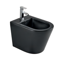 2025 articles sanitaires de luxe modernes européens Wc monté bol mat noir gris céramique sans réservoir sans monture toilette suspendue au mur