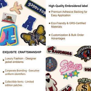 New Alphabet <strong>Patch</strong> For Clothing Custom Design Cloth Tag Iron On Embroidery <strong>Patches</strong> - Product Image 4