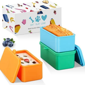 Boîte à sauce salade en silicone anti-fuite avec couvercle, réutilisable, pour portionner, et moule à gâteau - Product Image 5