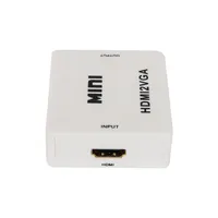 Convertidor Hdmi a VGA, Cable Av 1080P CVBS, adaptador de Audio y vídeo compuesto compatible con PAL/NTSCHDMI a VGA
