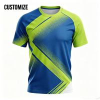 Camiseta Deportiva de Poliéster para Hombre, Personalizada con Logotipo OEM, Impresión Digital, para Maratón, Eventos Deportivos, 100% Poliéster, Secado Rápido, para Gimnasio y Running