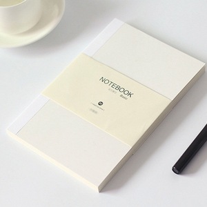 Carnet de planification A6 à <span class=keywords><strong>pages</strong></span> fixes, <span class=keywords><strong>pages</strong></span> vierges, quadrillées ou lignées horizontales, impression UV, en pâte de bois vierge - Product Image 1