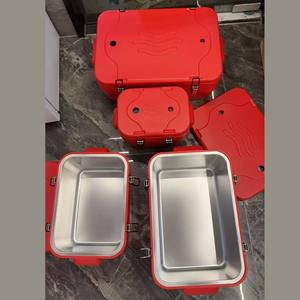 Promotional 4PCS Set of Strong Metal Cooler <b>Box</b> 20-25-35-50L Capacity for Skiing Camping Keep Cold and Warm Storage - Product Image 4