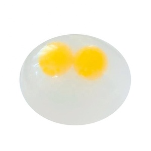 Realistic Egg-Shaped <b>Squeeze</b> Toy with Double Yolks Slow-Rebound Stress Relief <b>Ball</b> for Unisex Ages 14+ - Product Image 5