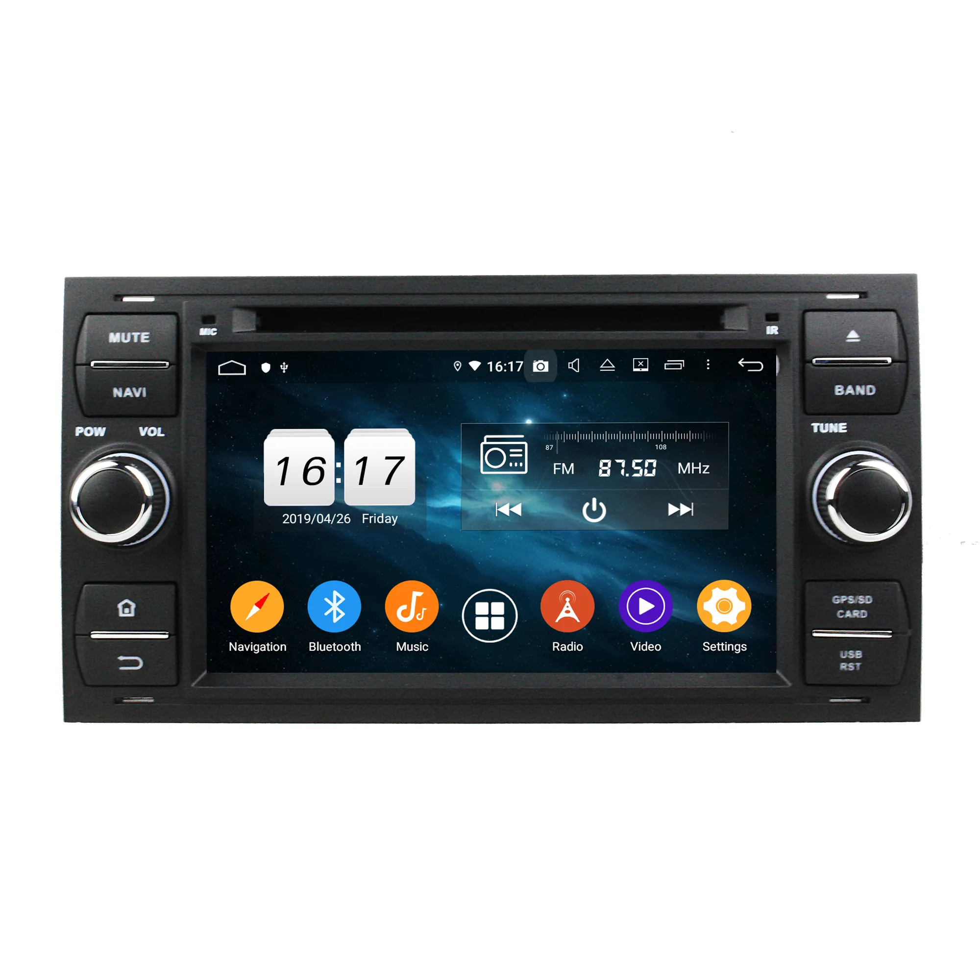 KD-7016 Klyde Dell'automobile Dello Schermo di Tocco Lettore Dvd di Multimedia Radio Auto per Focus/Mondeo/S-MAX/C-MAX/Galaxy /Fiesta/Forma/Fusion/Connect