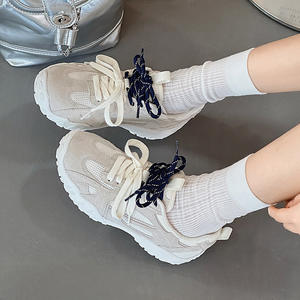 <span class=keywords><strong>Derbies</strong></span> à talon dissimulé pour femmes 2026 Nouvelle collection Printemps/Été/Automne Chaussures de sport décontractées polyvalentes en maille respirante rehaussantes - Product Image 4