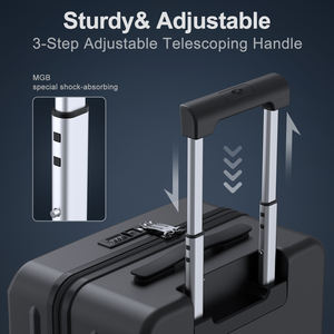 กระเป๋าเดินทางล้อลากแบบแข็ง ขนาด 20 นิ้ว น้ำหนักเบา ได้รับการรับรองจากสายการบิน พร้อมกุญแจ TSA สำหรับการเดินทาง - Product Image 2