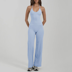 Completo Sportivo da <span class=keywords><strong>Donna</strong></span> 2026 Rosso e Rosa, Top <span class=keywords><strong>Canotta</strong></span> e Leggings a Zampa per Yoga, Fitness e <span class=keywords><strong>Palestra</strong></span> - Product Image 4