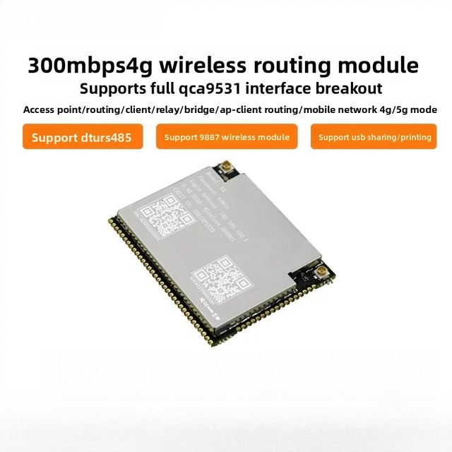 Industrial-grade Wireless AP Bridging Module with Rich Features, Router Development Board with Built-in Software Wireless Module