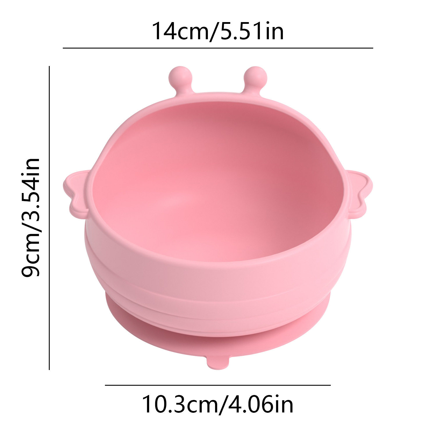 Bol en silicone rose pour bébé