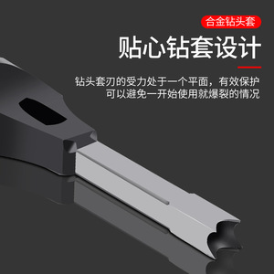 ดอกสว่านเจาะรูสี่เหลี่ยมจินเฉิงไต ขนาด 6.35 มม. ดอกสว่านคาร์ไบด์แบบเกลียวสำหรับงานไม้ สำหรับเจาะเดือยสี่เหลี่ยม - Product Image 5