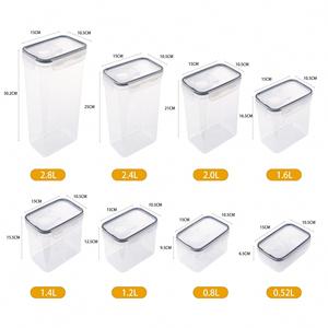 Multi Sizes PP Kitchen Storage Containers with Lid BPA-<b>Free</b> Cereal Storage Container for Pantry Flour Sugar - Product Image 2