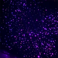 Lumière de ciel étoilé pour voiture, éclairage à fibres optiques, lampe d'ambiance, contrôle musical, éclairage de plafond RGB 16W, personnalisation de voiture DIY