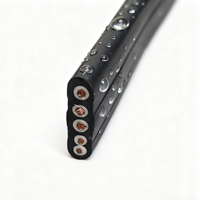Câble de pompe submersible plat en caoutchouc flexible, cuivre nu, étanche IP54, tension nominale 450/750V, tailles 6MM/10MM/25MM, industriel