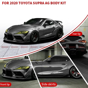 Kit de carrocería ancha estilo AG de fibra de carbono para Toyota Supra A90, directo de fábrica: Labio delantero, difusor trasero, faldones laterales y alerón completo. - Product Image 4