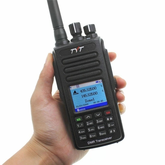 Updated for TYT MD-UV390 Handheld Two-Way for Radio DMR Digital Encryption Dual Band Walkie Talkie VHF UHF Air Band Waterproof D