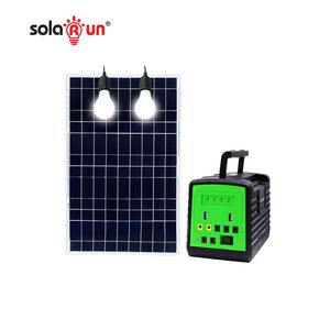 Système de panneaux solaires 30W/18V, LiFePO4, 12.8V, 6ah, Mobile, pour éclairage domestique, recharge de téléphone - Product Image 2