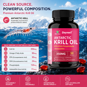 Huile de Krill de l'Antarctique à Marque Blanche, Compléments Alimentaires Oméga 3, EPA DHA, Bien-être Quotidien, Soutien Peau et Ongles, OEM ODM - Product Image 4