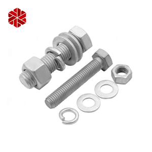 DIN <span class=keywords><strong>933</strong></span> cường độ cao grade8.8 kẽm mạ Hex Bu lông đầu với các loại hạt - Product Image 3